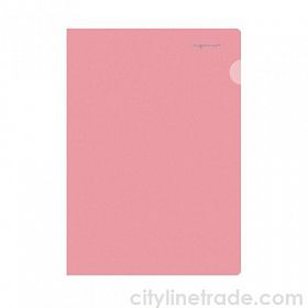 Папка-уголок (0,15 мм) "Silwerhof", розовая